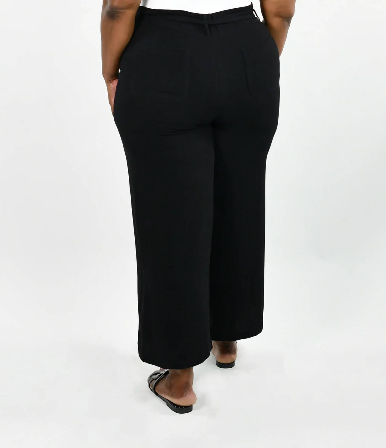 Geegee - Linen Wide Leg Pants - Plus