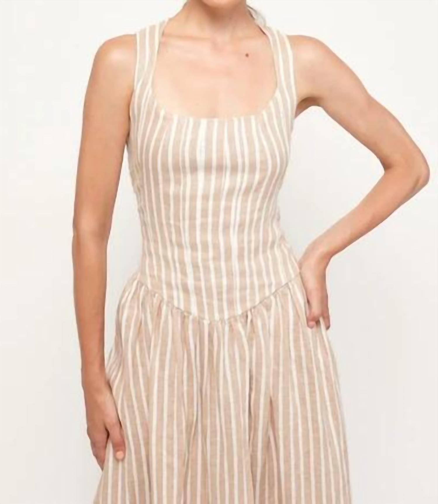S/W/F - Fitted Bodice Midi Dress