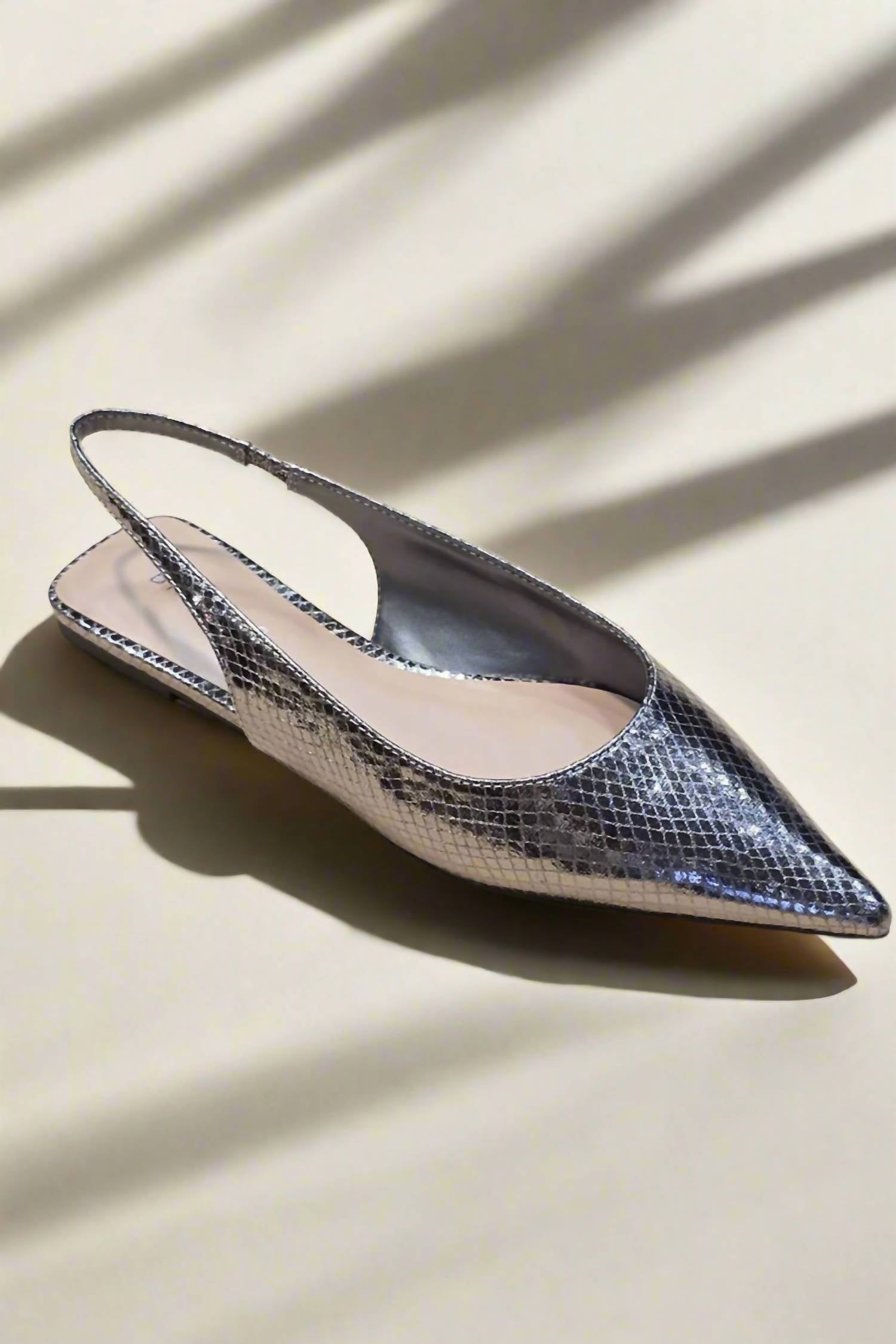 Let'S See Style - Women's Blanche Pointed Toe Slingback Flats