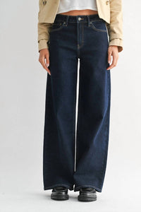 Just Black Denim - High Rise Full Length Straight Jeans