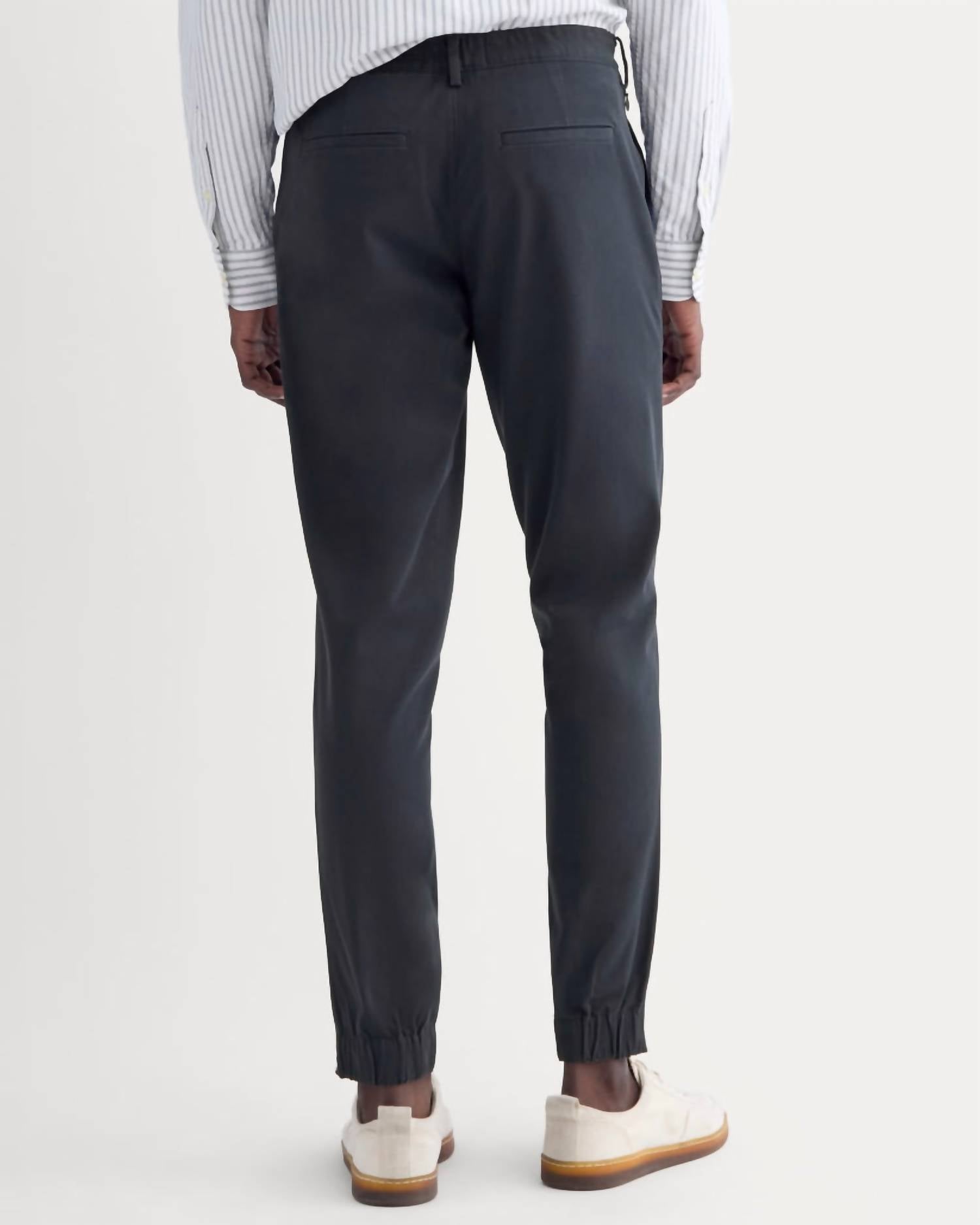 Everlane Performance Traveler Chino Pants in deep navy - men's pants - detail view