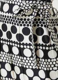 Valentino - Polka Dot Midi Silk Skirt