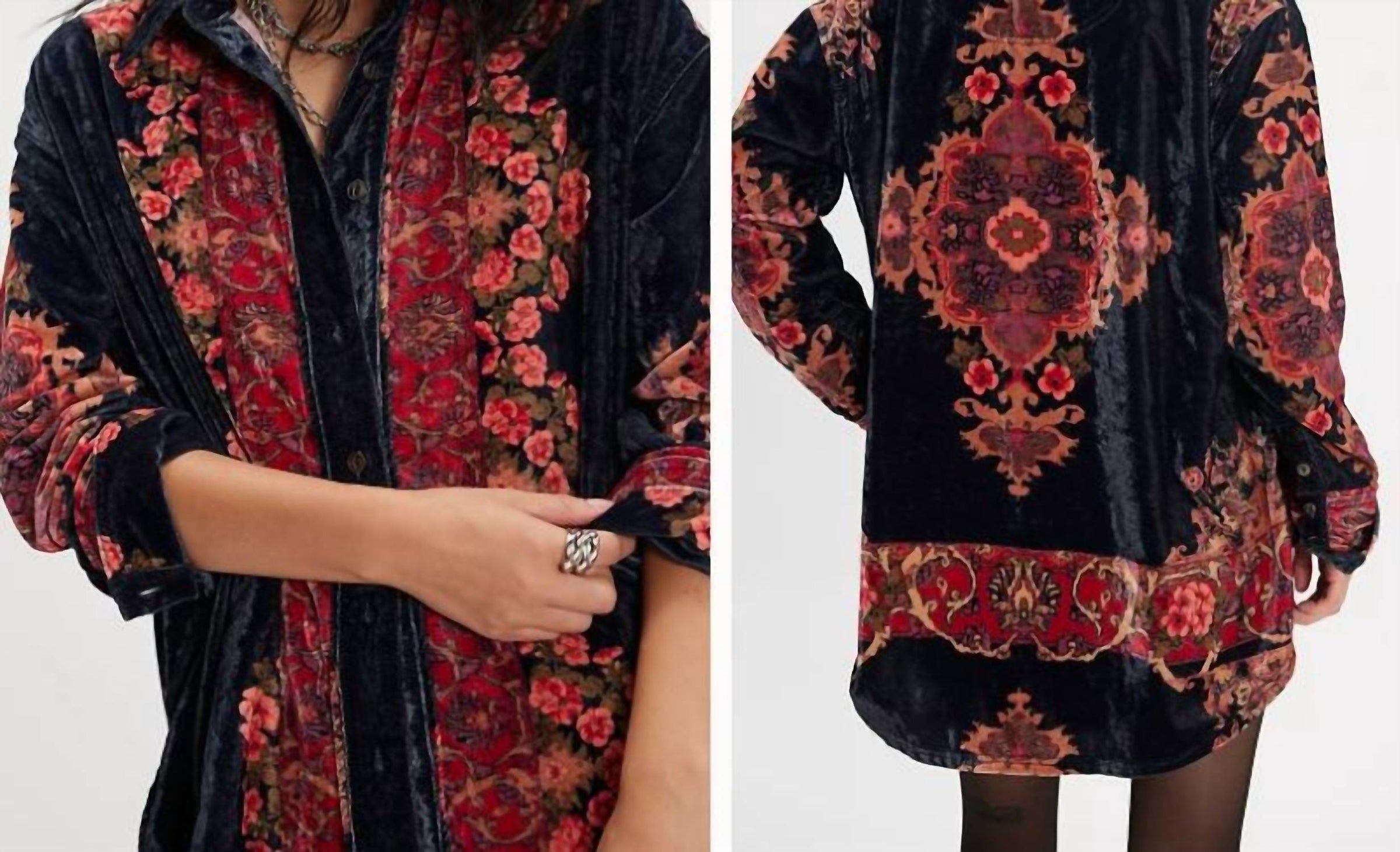 Free People - Velvet Floral top