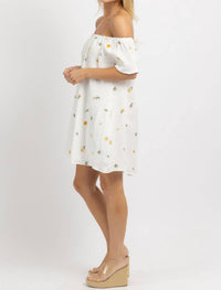 In February - May Embroidered Mini Dress
