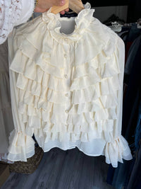 Beulahstyle - Sheer Ruffle Blouse