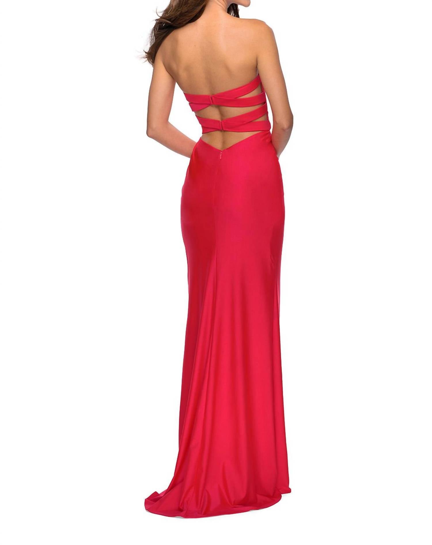 La Femme - Strapless Prom Dress