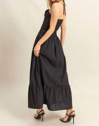 Hyfve - Poplin Rosette Halter Neck Midi Dress