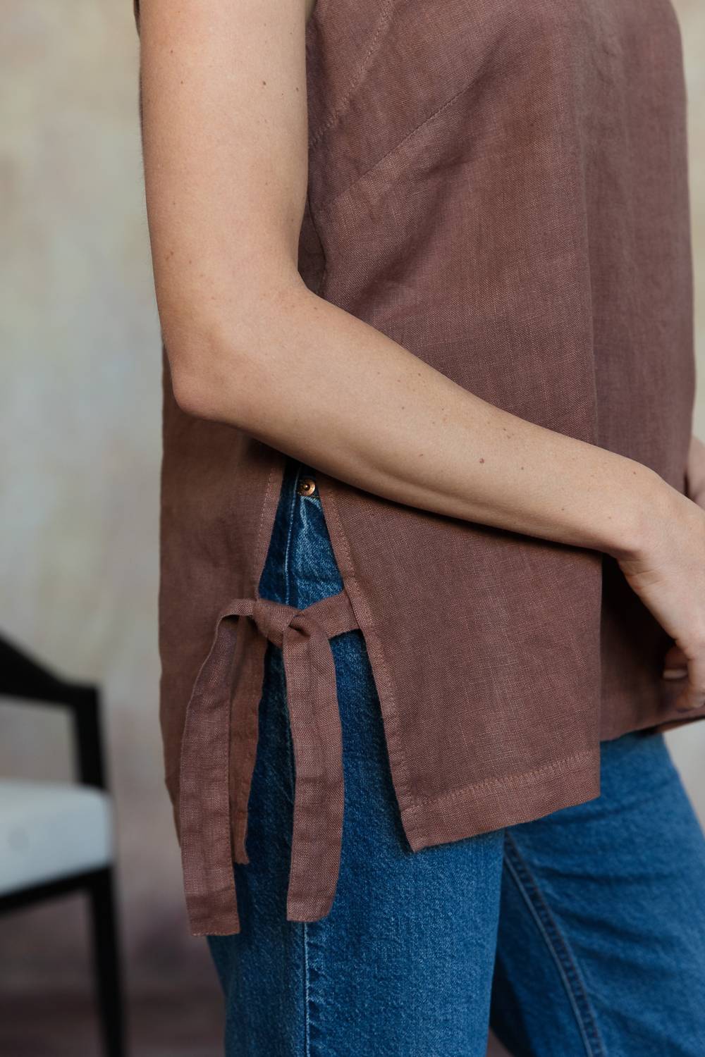 Cobblestone Living - Brina Linen Top