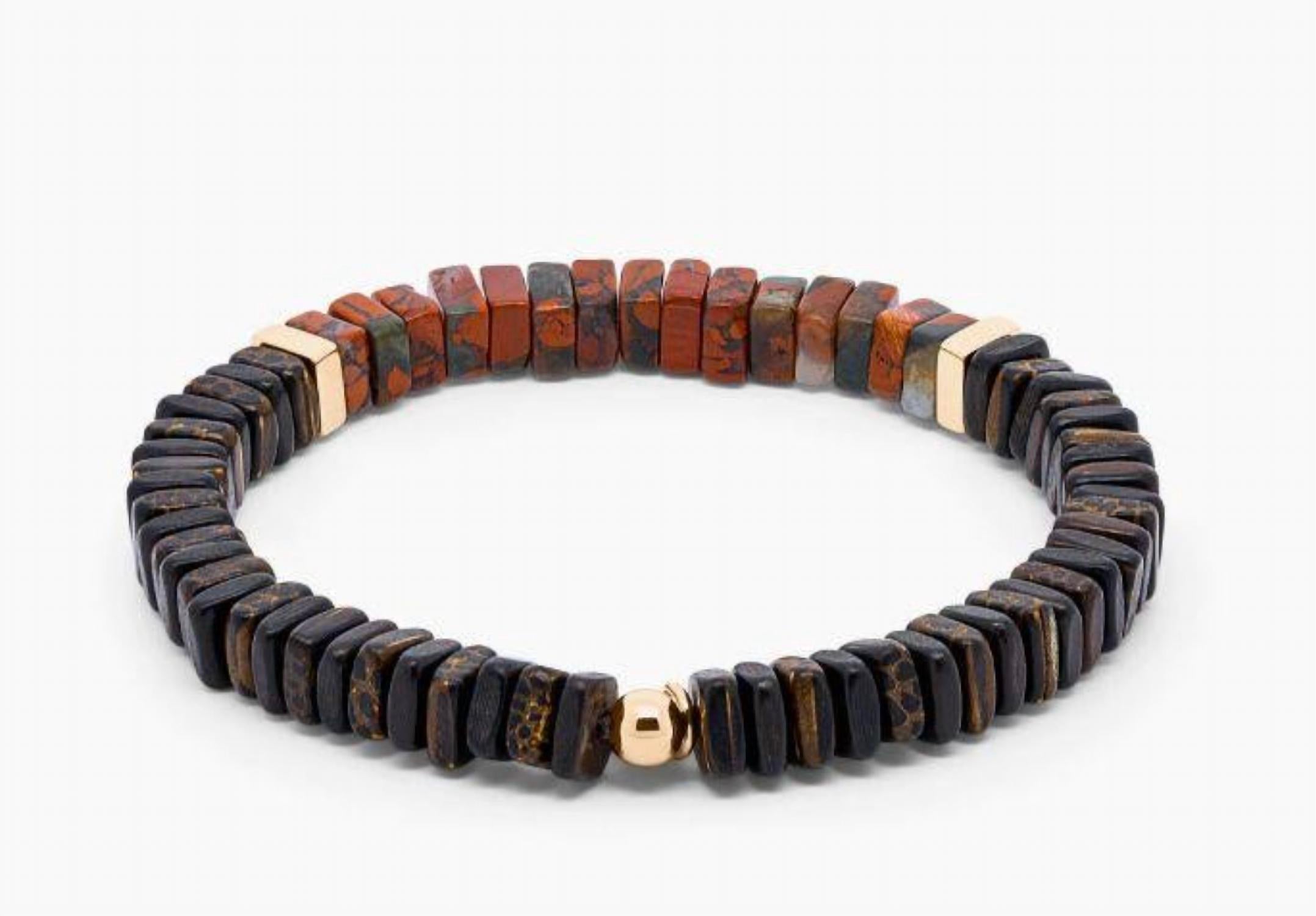 Tateossian Men's Legno Bracelet in multi - men's jewelry - detail view
