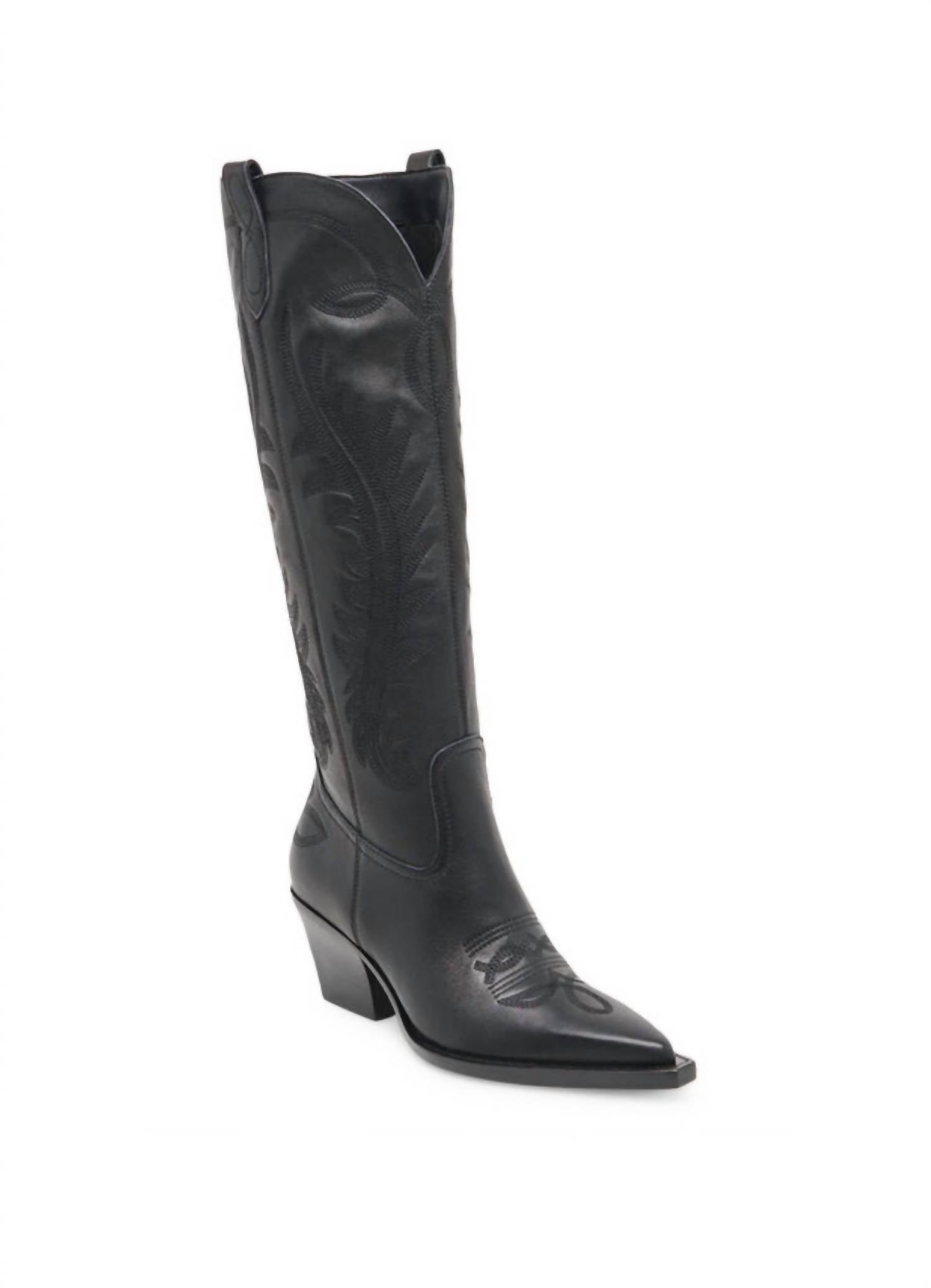 Dolce Vita Women's Ryatt Leather Boots in black - women's shoe