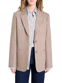 Twp - Sweet Pea Striped Wool-blend Blazer