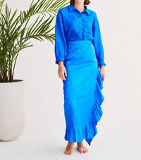 Coniglio - Classic Ruffle Power Maxi Shirt