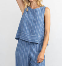 Margaret O'Leary - Avery Button Back Top