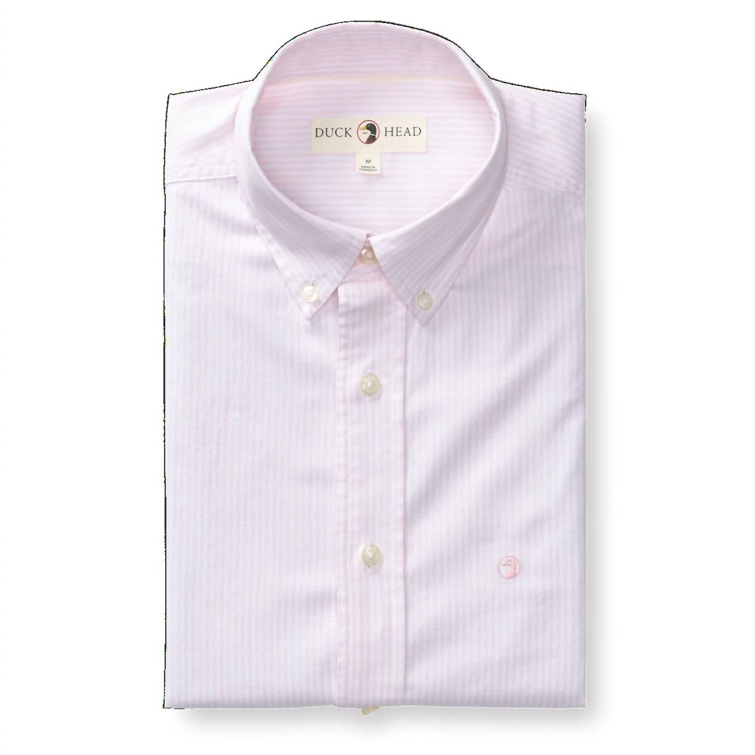 Duck Head - COLLIN STRIPE LONG SLEEVE COTTON OXFORD SPORT SHIRT