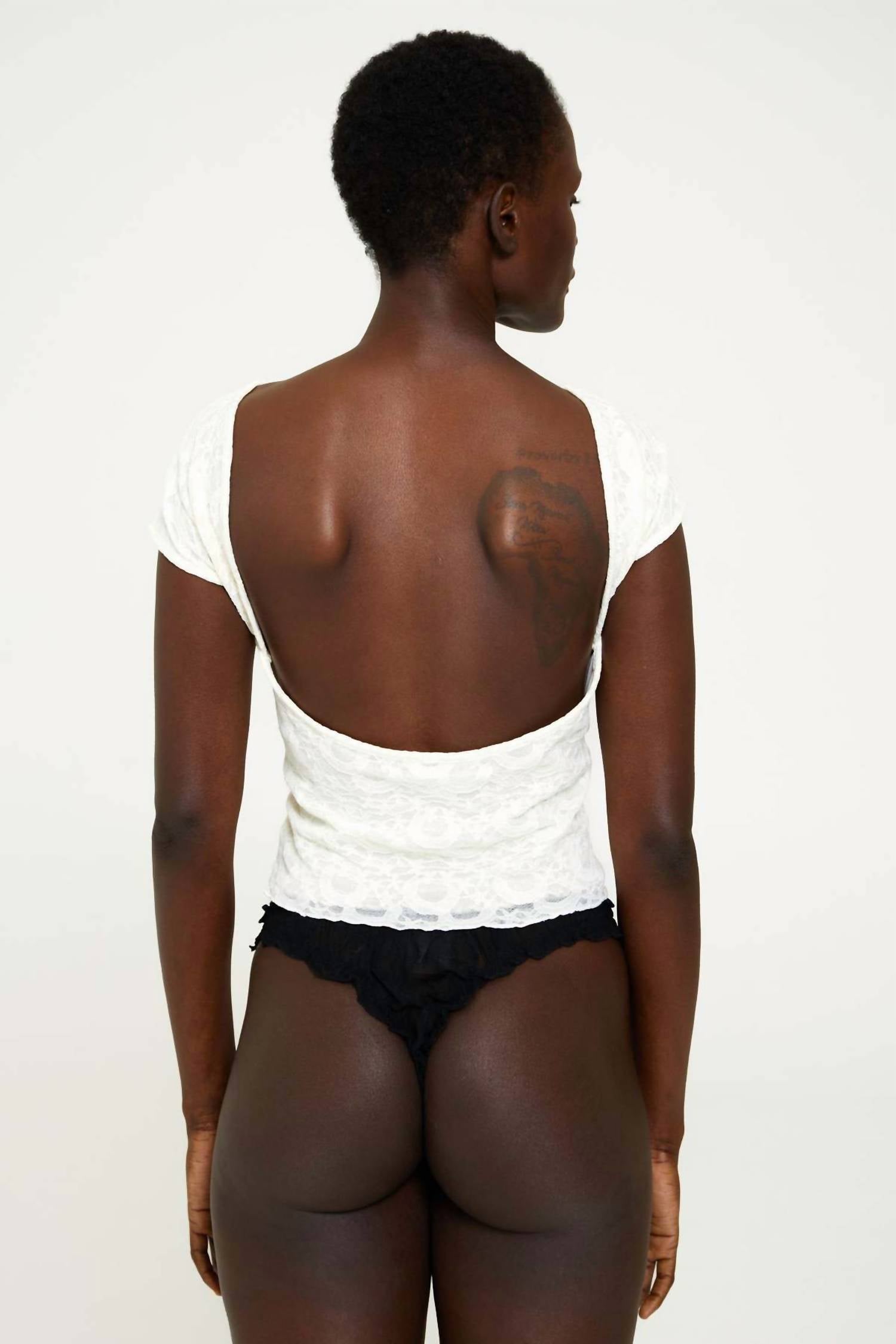 Find Me Now - Women's Moonlight Mesh Backless Top