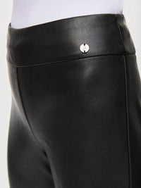 Joseph Ribkoff - Leatherette Flared Pull-On Pants