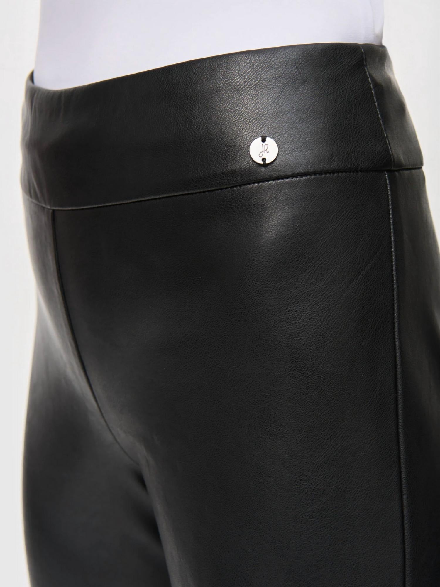Joseph Ribkoff - Leatherette Flared Pull-On Pants