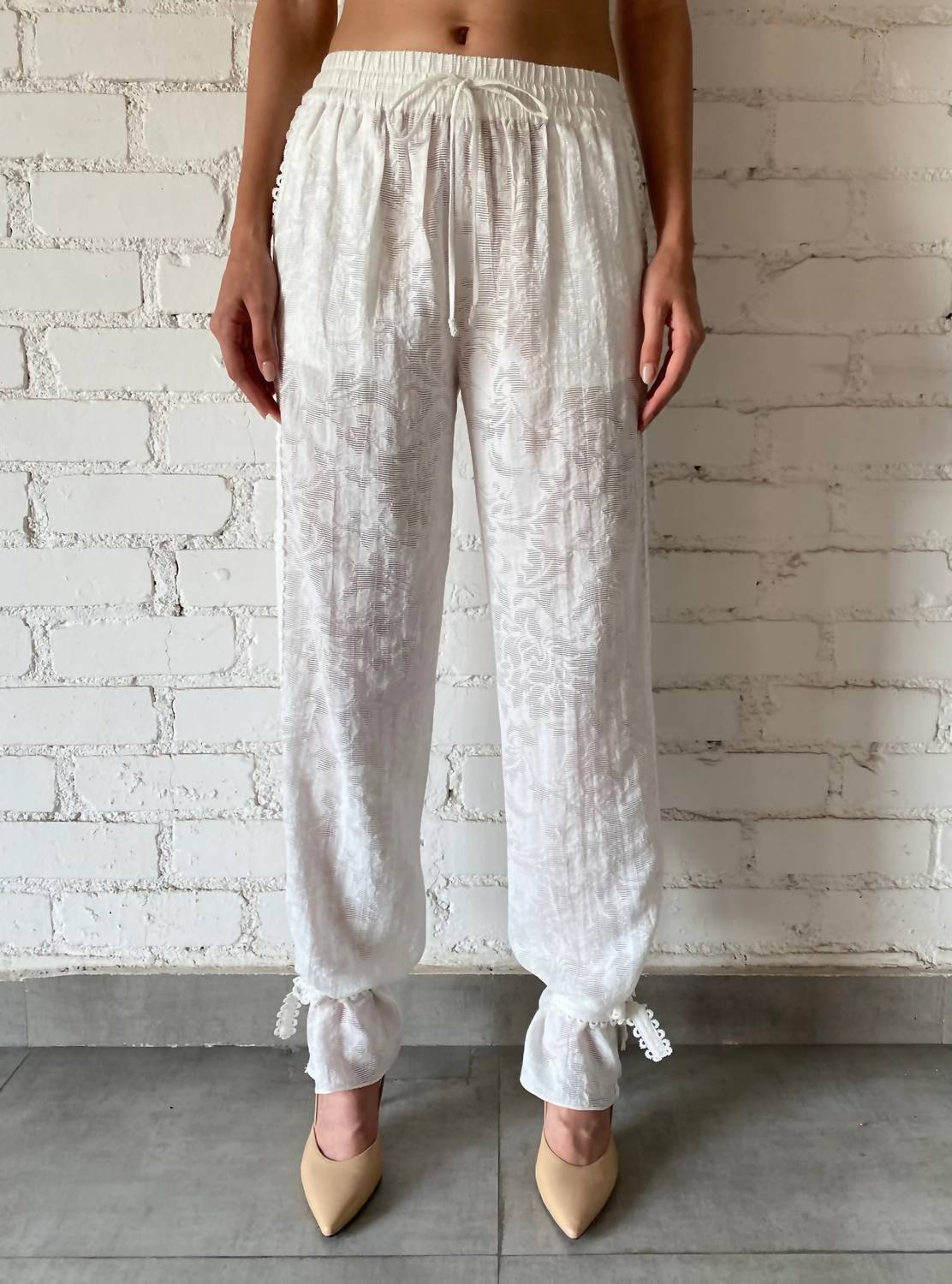 Hemant & Nandita - Lace Straight Pant