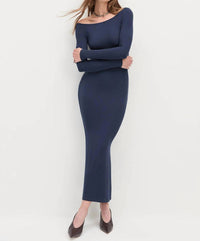Favorite Daughter Sara Maxi Dress in navy - women's dress - alternate view