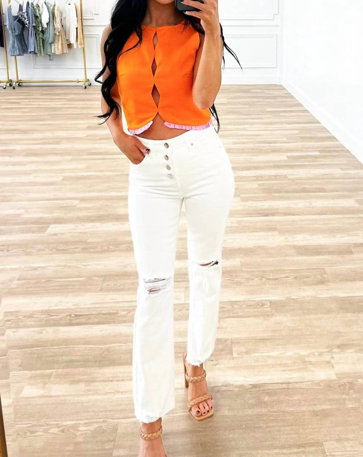 Lena - Happier Days Cutout Top