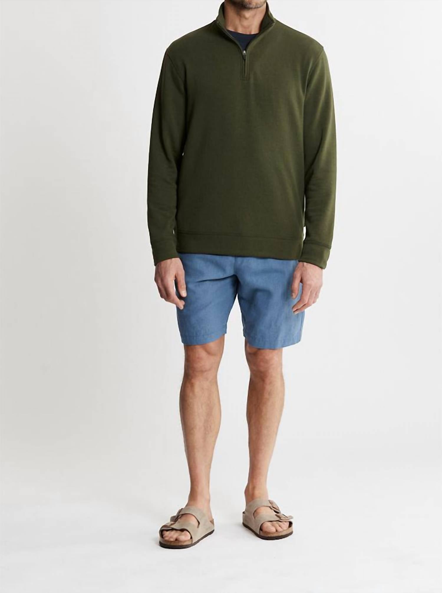 Jachs New York - Soft Touch Fleece Quarter Zip Pullover Sweater