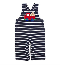 Florence Eiseman - Kid's Stripe French Terry Knit Football Truck Jumpsuit