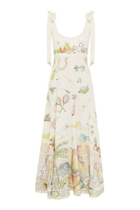 Alemais - Anouk Ballet Linen Midi Sundress