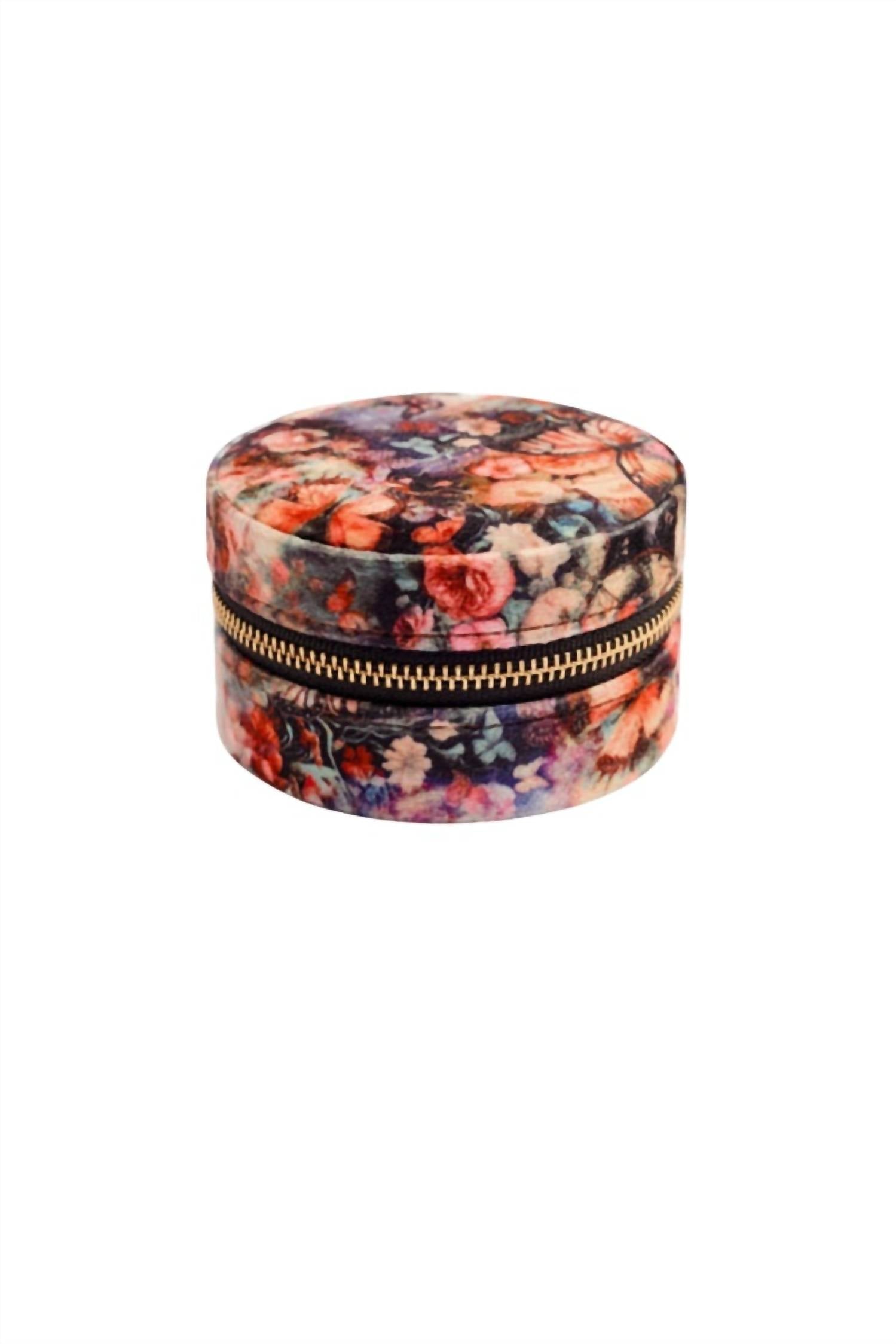 Johnny Was Teyros Velvet Jewelry Box in multi brown - item