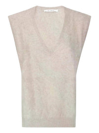 Absolut Cashmere Women's Miriam Sleeveless V-neck Sweater in chestnut - women's sweater