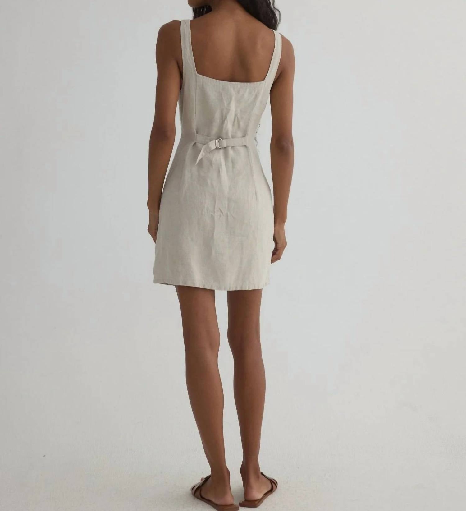 Bella Dahl - Square Neck Button Front Mini Dress