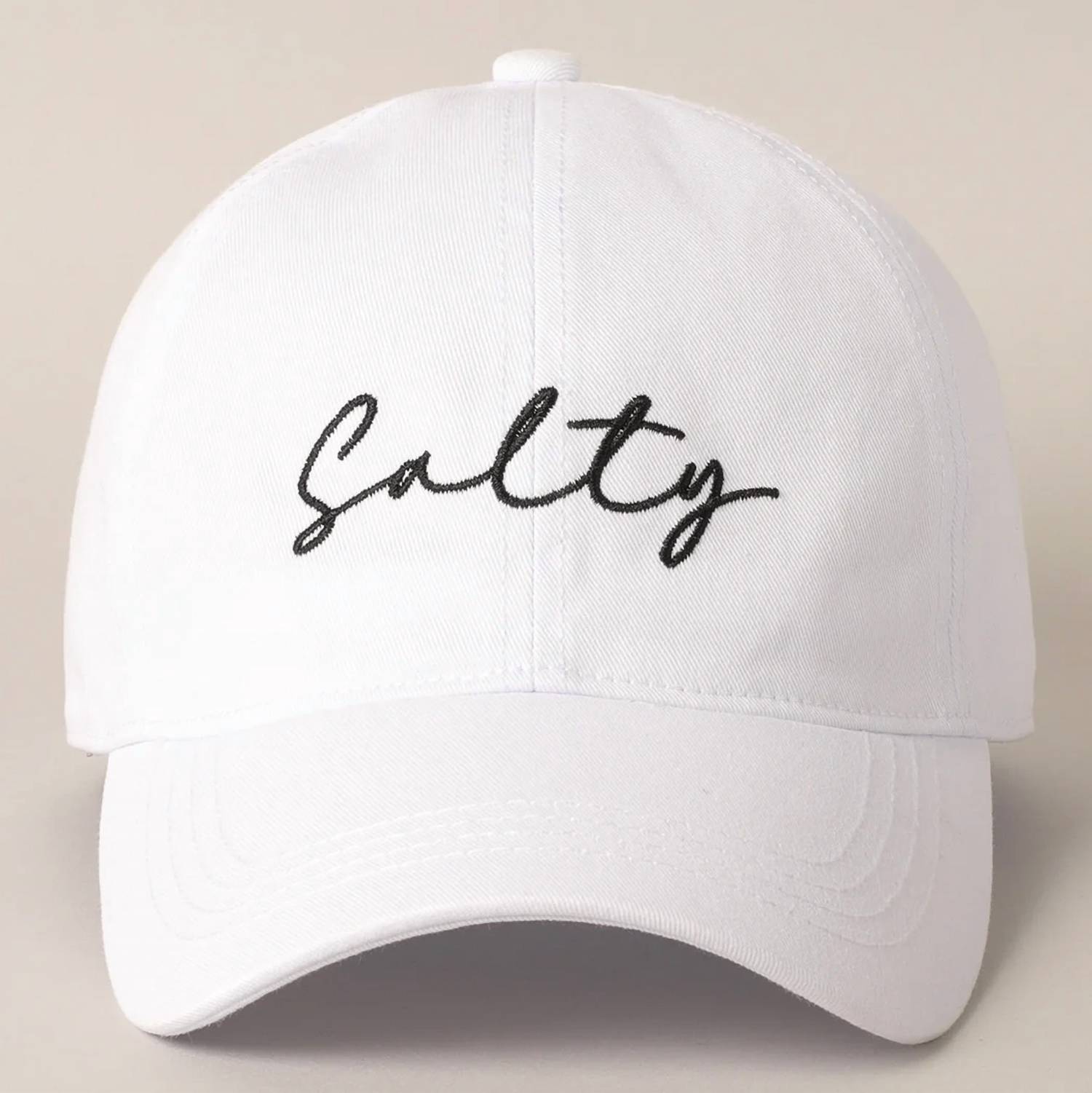 Fashion City - Women's Salty Lettering Embroidery Baseball Cap