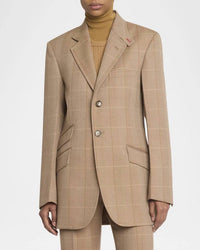 Victoria Beckham - Heritage Check Single-breasted Jacket