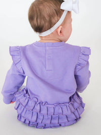 Rufflebutts - Twinkling Tree Bow Bubble Romper
