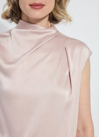 Lysse Aisha High Neck Blouse in rose petal - women's blouse - view 4