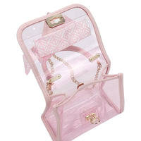 Packed Party - Women's Perfect Bow Clear Vinyl Mini Handbag