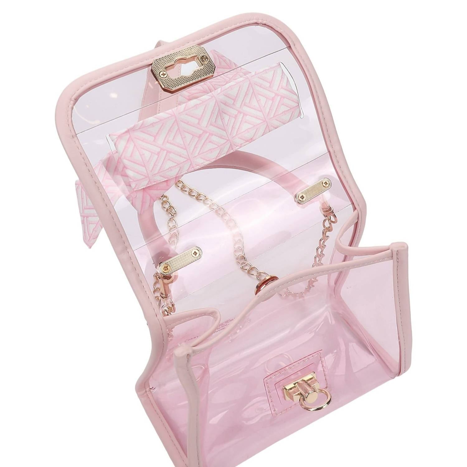 Packed Party - Women's Perfect Bow Clear Vinyl Mini Handbag