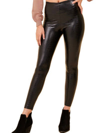 Vintage Havana - Croc Stretch Leather Legging