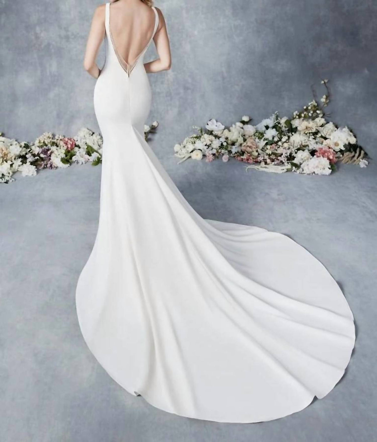 Ella Rosa - Sheath Wedding Dress With Delicate Lace Accents