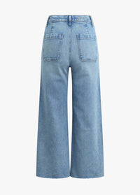 Favorite Daughter The Mischa Super High Rise Wide Leg Jean in santa barbara - women's jeans - view 7