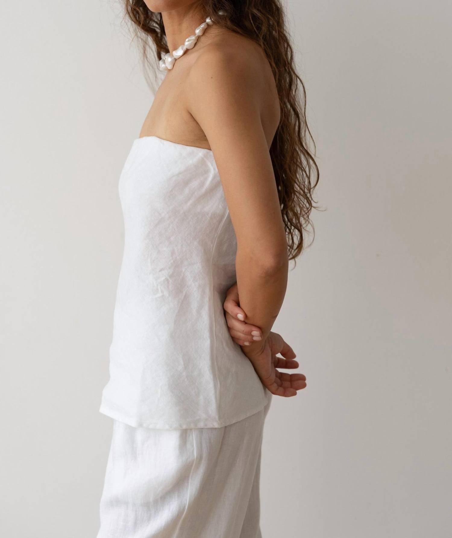 Donni. - LINEN TUBE TOP