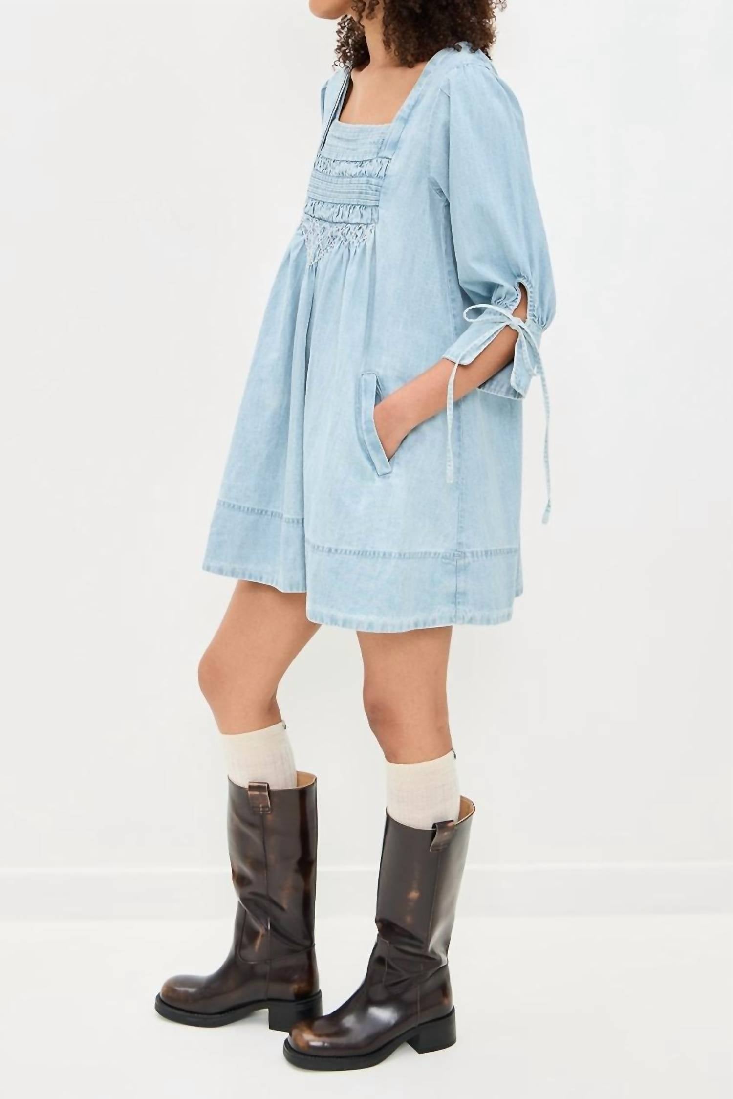 Free People - Sonora Denim Mini Dress