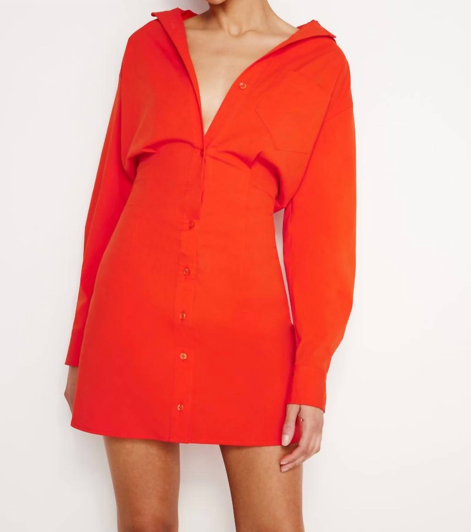 Good American - Poplin Shirt Dress