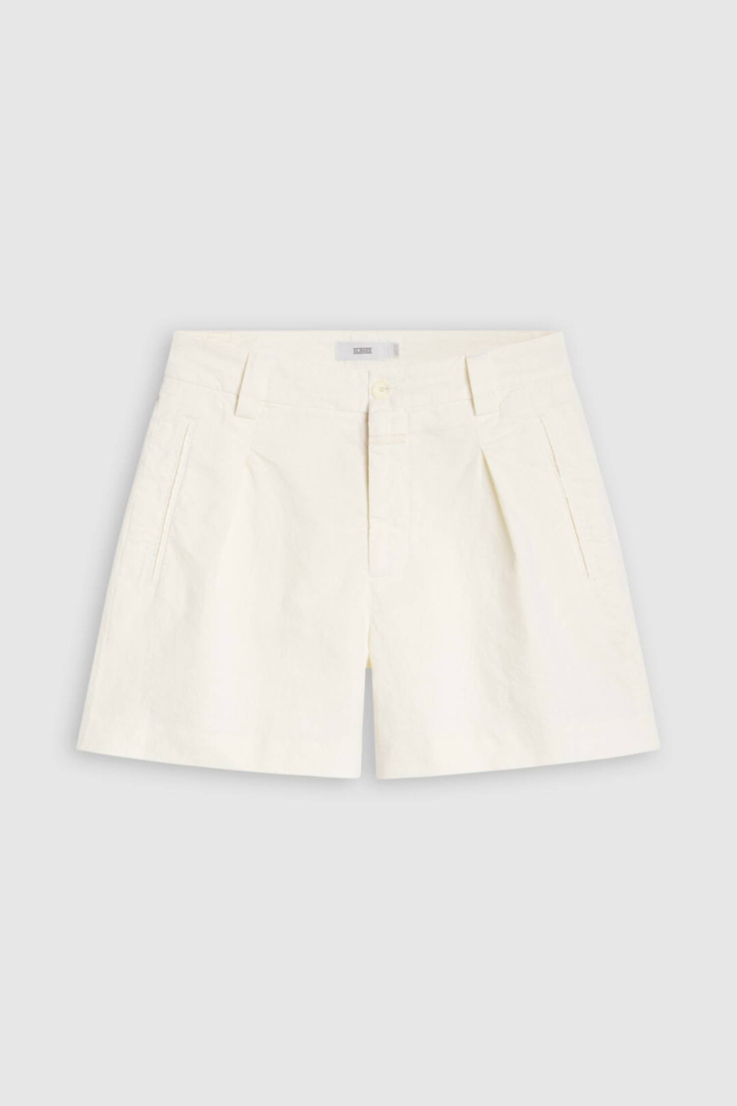 Closed - Mid Waist Linen Cotton Blend Shorts