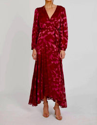 CABALLERO London Gown in cabernet - women's dress