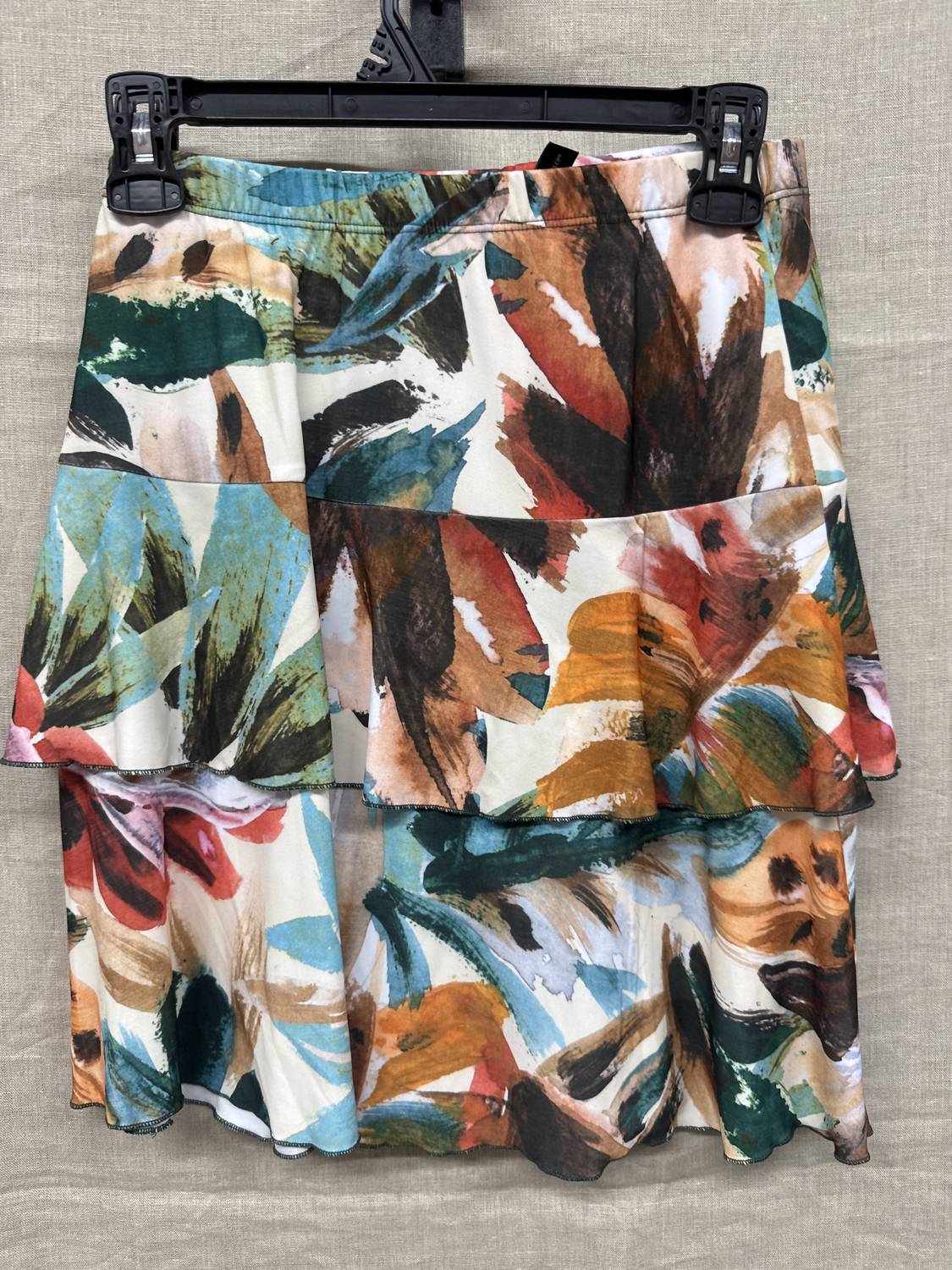 Fashque - Women's 3 Tier Ruffle Skort