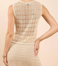 Sadie & Sage - Dya Scallop Hem Sweater Tank