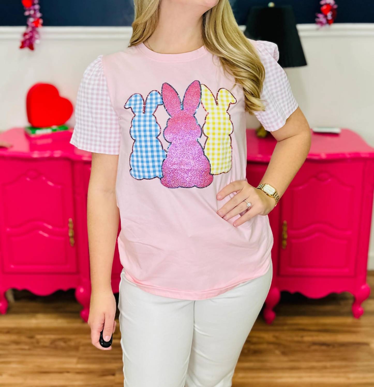 Grace + Emma - Bunny Patches Top