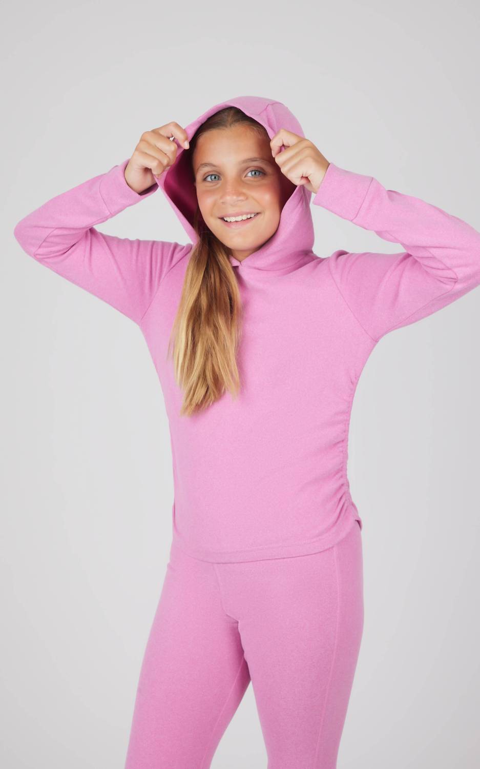 90 Degree By Reflex - Girl's Hoodie And Flare Pant Set
