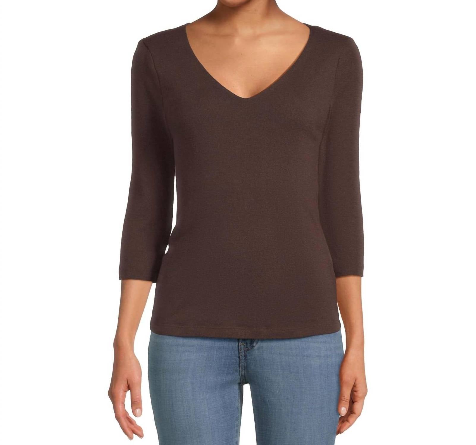 Michael Stars - Angelina Shine V-neck Tee