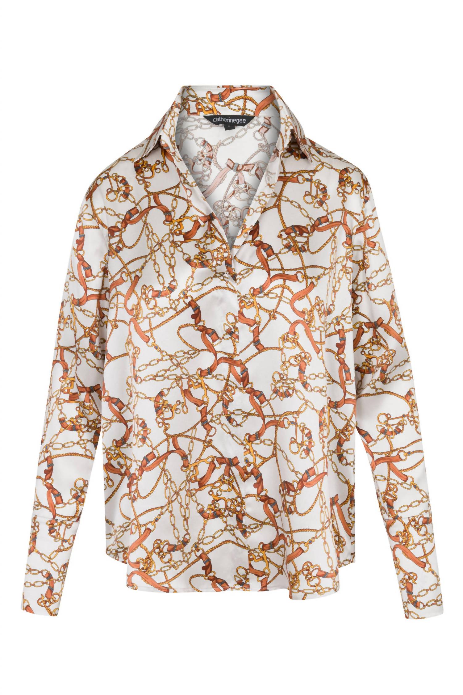 Catherine Gee - Daria French Cuff Silk Blouse